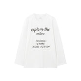 Women's Cooling Long-Sleeve T-Shirt with Letter Print
